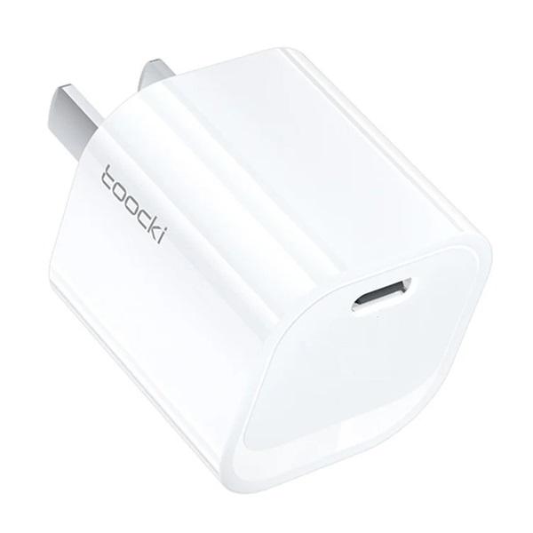 CARGADOR TOOCKI TIPO C DE 20W/ WHITE/ TCT1C-JCA02