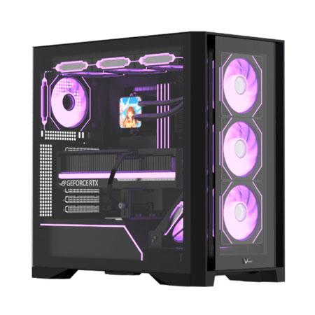 CASE ARGB FORMULA V LINE AIR POWER G8 FLOE CON 5 VENTILADORES BLACK