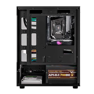 CASE ARGB FORMULA V LINE CON TRES VENTILADORES CRYSTAL Z1M PLUS AR BLACK