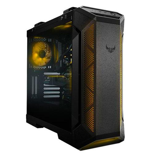CASE ASUS TUF GAMING GT 501,PANEL LATERAL VIDRIO TEMPLADO Y AHUMADO, ESPACIO PARA RADIADORES DE REFRIGERACION, PANEL FRONTAL OOPTIMIZADO, EQUIPADO CON 3 VENTILADORES AURA SING, RGB Y PWM, COLOR GRY. 