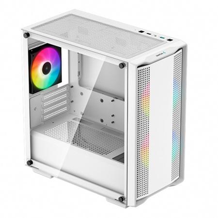 CASE GAMER DEEPCOOL CC360 ARGB MICRO ATX VIDRIO TEMPLADO/ 3 VENTILADORES 140MM WHITE