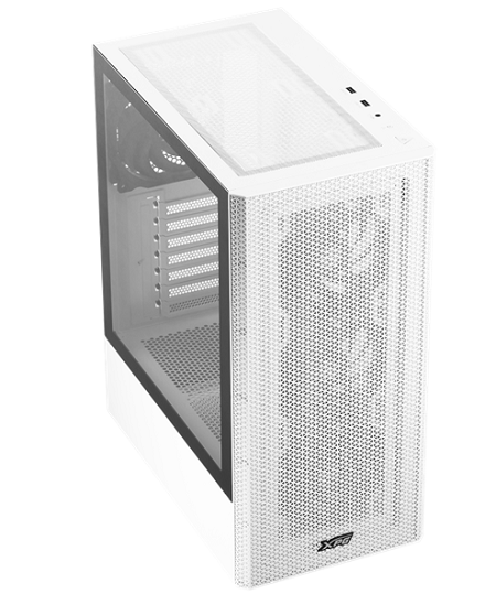 CASE GAMER XPG ADATA VALOR MESH MEDIA TORRE VALORMESHMT-WHCWW WHITE