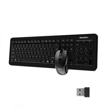 COMBO DE TECLADO Y MOUSE INALAMBRICO MEETION C4120 BLACK