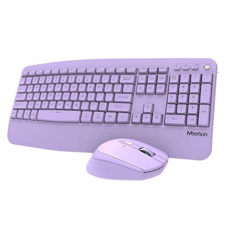 COMBO DE TECLADO Y MOUSE INALAMBRICO MEETION DIRECTORA PURPLE 