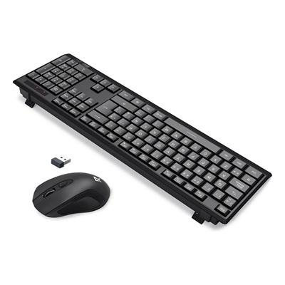 COMBO DE TECLADO Y MOUSE INALAMBRICO REDRAGON BS-8343A BLACK