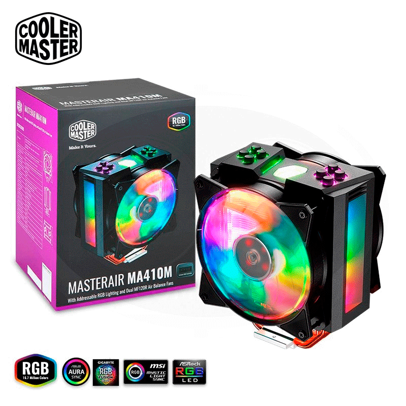 DISIPADOR COOLER MASTER ATX MAM-T4PN-218PC-R1 INTEL/AMD RGB MA410M