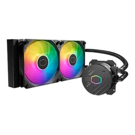 ENFRIAMIENTO LIQUIDO COOLER MASTER MASTERLIQUID 240L CORE ARGB 2X120MM MLW-D24M-A18PS-R1
