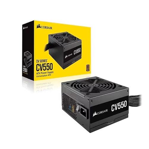 FUENTE CERTIFICADA CORSAIR CV550 
550W 80 PLUS BRONZE