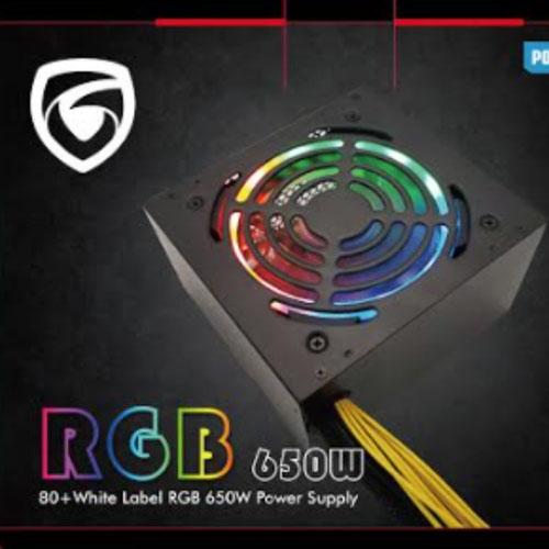 FUENTE DE PODER 650W RGB G +80WHITE LABEL 