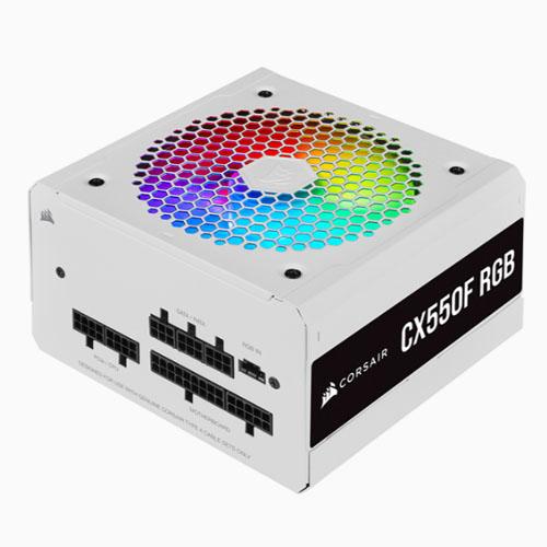 FUENTE DE PODER CORSAIR CX550F RGB 80 PLUS 550W WHITE 
CP-9020225-NA
