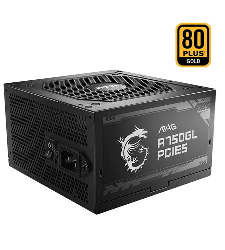 FUENTE DE PODER MSI MAG 750W A750GL  PCIE5  80 PLUS GOLD