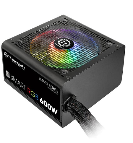 FUENTE DE PODER THERMALTAKE 600W 80 PLUS WHITE SMART RGB SPR-0600NHFAW