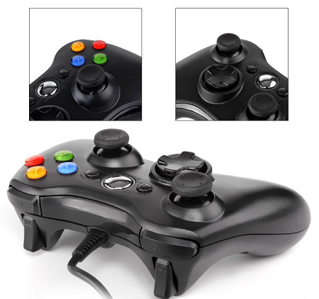 GAMEPAD PARA PC Y XBOX 360  ETOUCH NEGRO