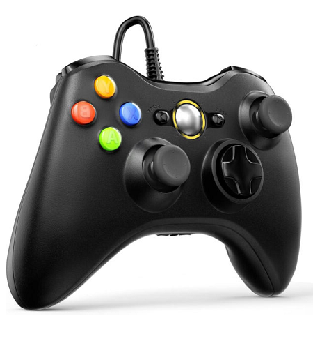 GAMEPAD PARA PC Y XBOX 360  ETOUCH NEGRO