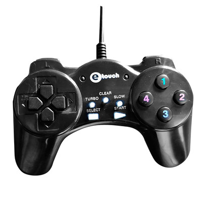 GAMEPAD USB VIBRACION PU401 ETOUCH - NEGRO