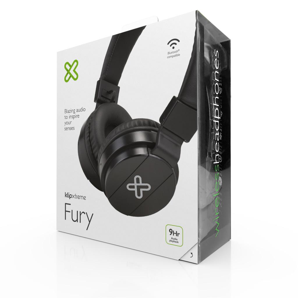 HEADSET BLUETOOTH KLIP XTREME FURY - KHS-620BL (AURICULAR)