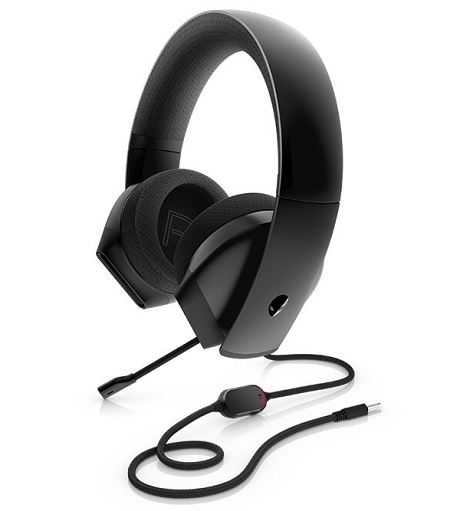 HEADSET GAMING ALIENWARE 3.5MM AW310H BLACK (AURICULAR)