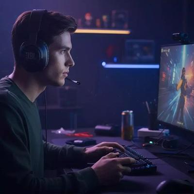 HEADSET GAMING JBL QUANTUM 100 M2 BLACK JBLQTUM100M2BLKAM
