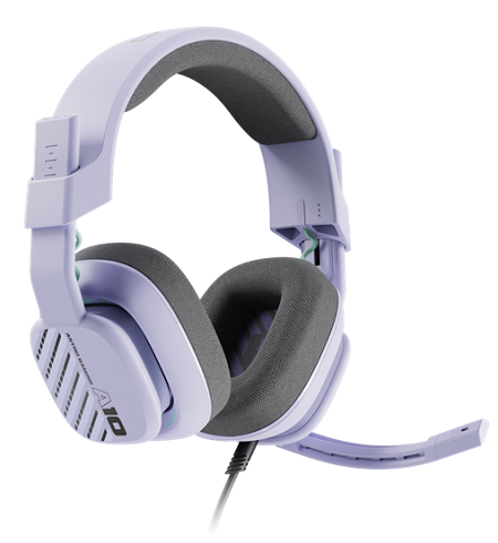 HEADSET GAMING LOGITECH ASTRO A10 LILA 3.5MM 939-002076 (AURICULAR)