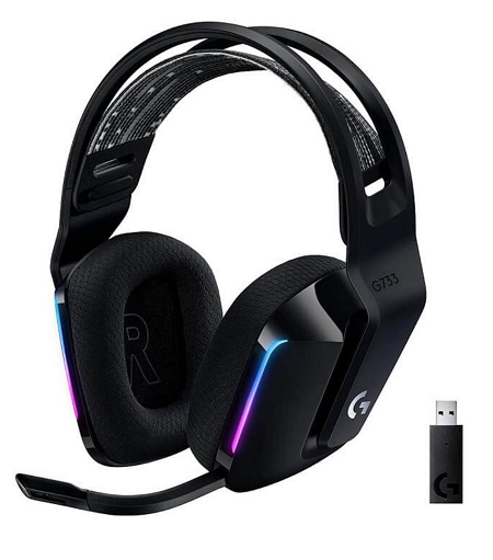 HEADSET INALAMBRICOS GAMING LOGITECH G733 BLACK 981-000863 (AURICULAR) 