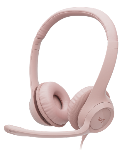 HEADSET LOGITECH USB H390 981-001280 ROSE (AURICULAR) 
