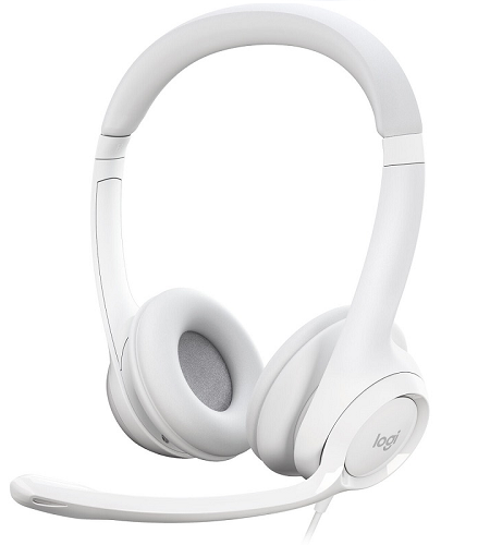 HEADSET LOGITECH USB H390 981-001285 WHITE (AURICULAR) 