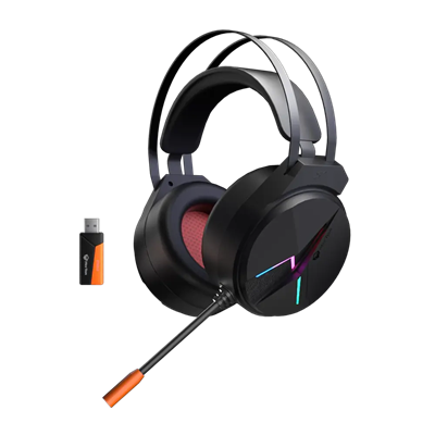 HEADSET MEETION BTH015 TRIMODE USB+2.4G+BT BLACK