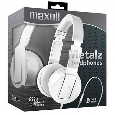HEADSET METALZ MAXELL PEARL 3.5 MM W/MIC SMS-10 (AURICULAR) 