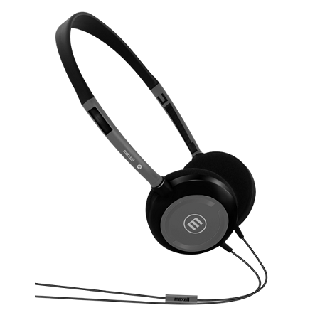 HEADSET ULTRALIGHT MAXELL HP-200 GRAY ITEM#348405 (A011341) (AURICULAR)