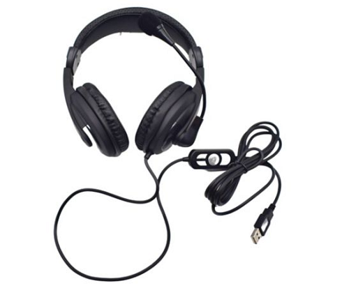 HEADSET USB DE160U VCOM (AURICULAR) 