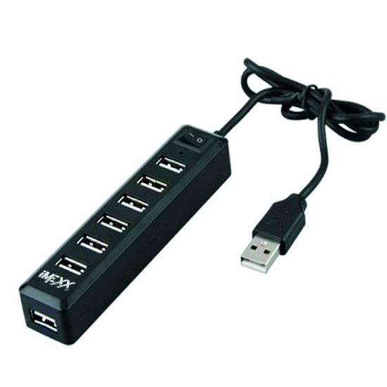 HUB USB 2.0 IMEXX 7 PUERTOS BLACK IME-32240