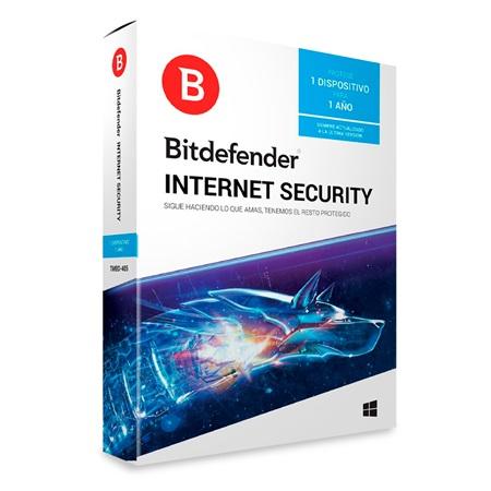 LICENCIA ANTIVIRUS BITDEFENDER INTERNET SEGURITY 1 AÑO DIGITAL