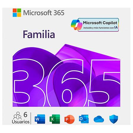 LICENCIA MICROSOFT OFFICE 365 FAMILIA 1 AÑO 
