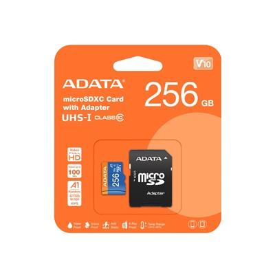 MEMORIA MICRO SD ADATA CLASE 10 256GB UHS-I AUSDX256GUICL10A1-RA1