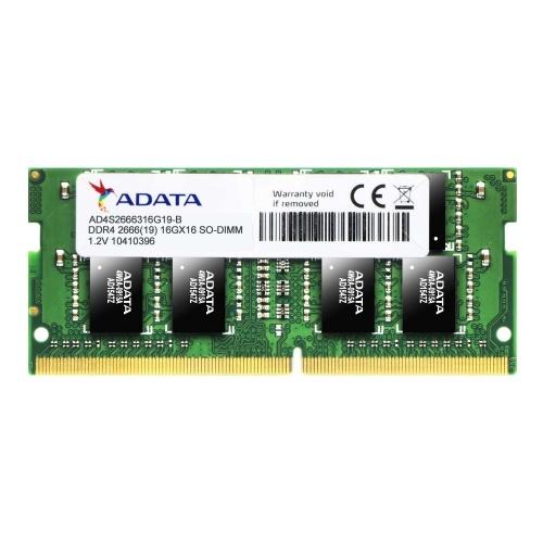 MEMORIA RAM ADATA 8GB DDR4 SODIMM 2666MHZ