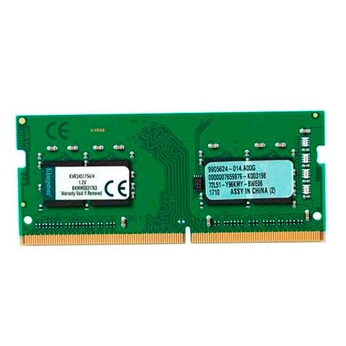 MEMORIA RAM DDR4 4GB 2400MHZ SODIM KVR24S17S6/4