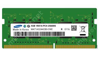 MEMORIA RAM KINGSTON DDR4 SODIMM (4 GB, 3200 MHz, 1Rx16, PC4-3200AA, M471A5244CB0-CWE - 260 pines, SDRAM