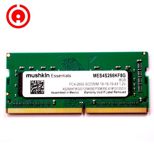 MEMORIA RAM MUSHKIN NTB MES4S266KF8G 8GB / DDR4 /SODIMM/2666MHZ/1.2V