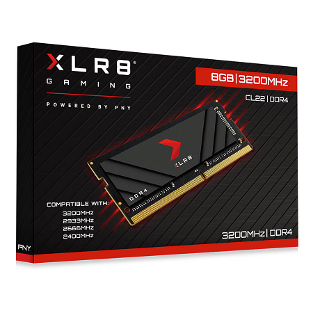 MEMORIA RAM PNY XLR8 8GB DDR4 3200Mhz MN8GSD43200XR-RB