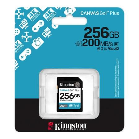 MEMORIA SD KINGSTON 256GB CANVAS GOPLUS SDG4/256GB