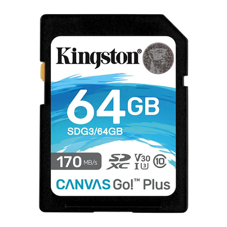MEMORIA SD KINGSTON CANVAS GOPLUS SDG3/64GB