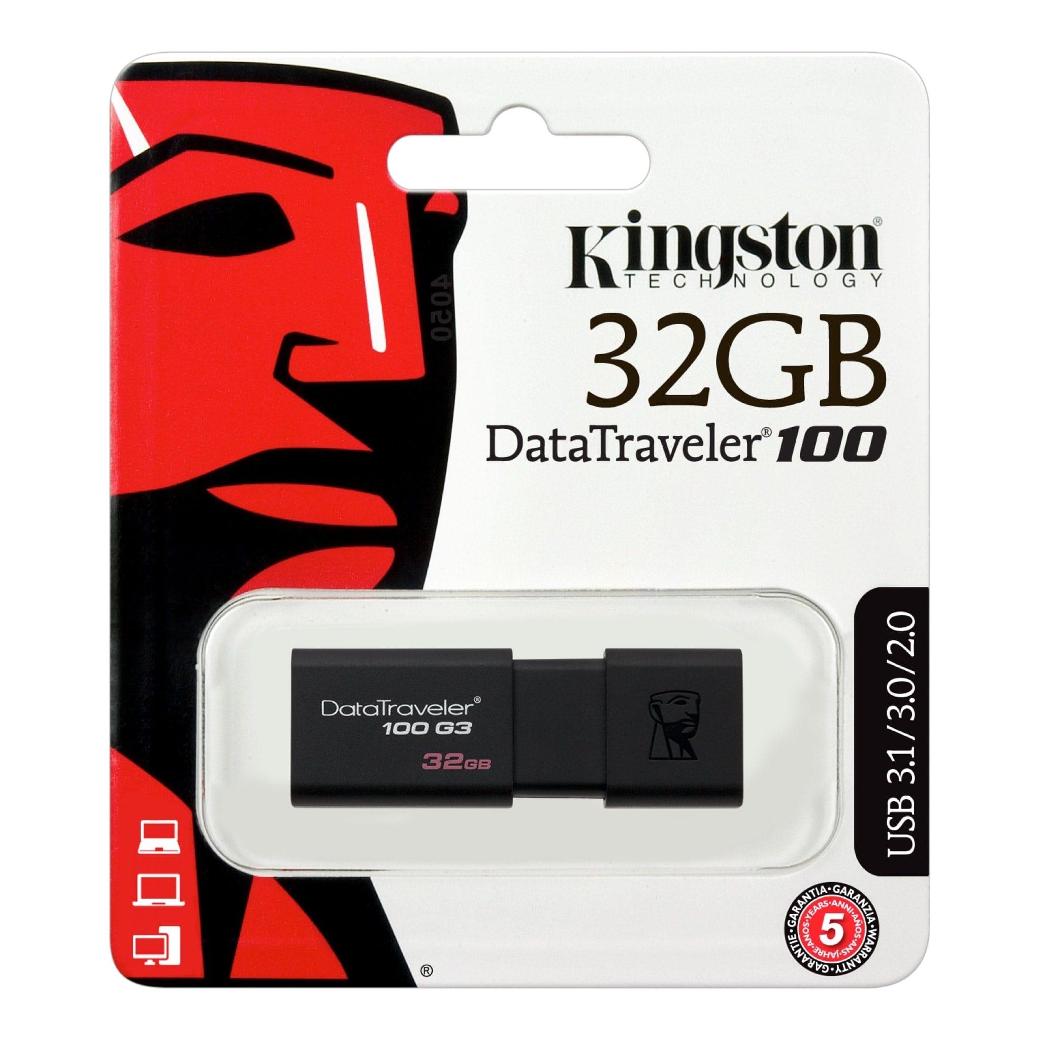 MEMORIA USB KINGSTON 32GB DT100G3/32
