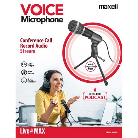 MICROFONO DE ESCRITORIO MAXELL 3.5MM CA-MIC #348487 A011606