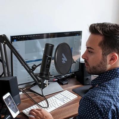MICROFONO USB PARA PODCAST MAONO CON BRAZO ARTICULADO AU-PM422