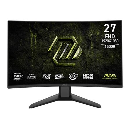 MONITOR GAMING MSI MAG 27" 274CF X24 CURVA 1500R 1920X1080 240HZ VA DP/HDMI 9S6-3CF51T-004