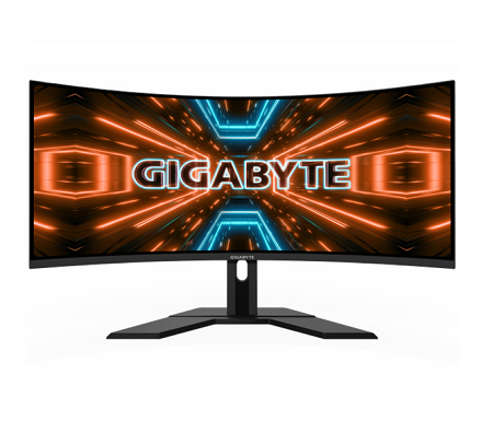 MONITOR GIGABYTE GAMER 34" G34WQC  RESOLUCION 3440 x 1440 (QHD), 144HZ, HDMI,