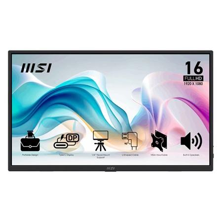 MONITOR PORTATIL MSI 15.6" PRO MP165 E6 / FHD 1920X1080/ 60HZ IPS