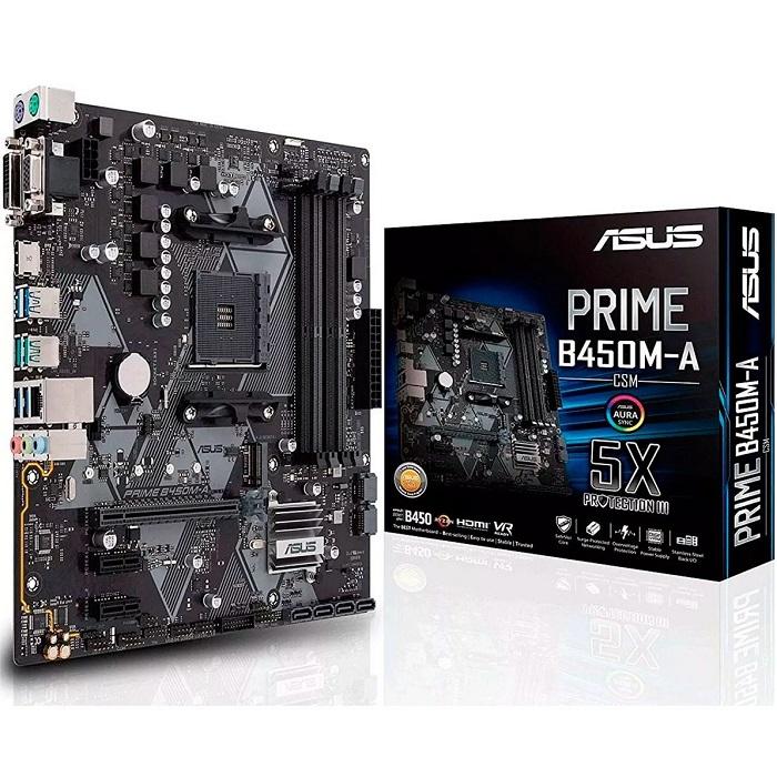 MOTHERBOARD ASUS B450M-A/CSM AM4 