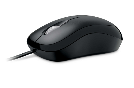 MOUSE ALAMBRICO MICROSOFT BASIC - NEGRO P58-00061