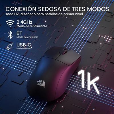 MOUSE GAMING INALAMBRICO REDRAGON KING PRO 1K M916 BLACK